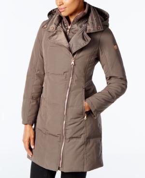 Vince Camuto Asymmetrical Puffer Coat, Created For Macy's