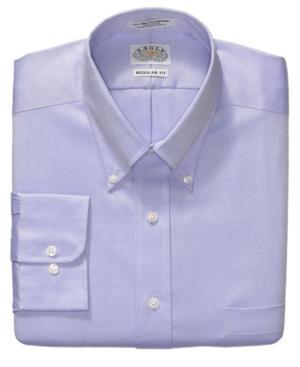 Eagle Dress Shirt, No-iron Amethyst Solid Long Sleeve Shirt