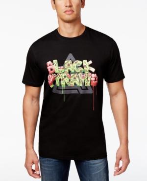 Black Pyramid Men's Zombie Letters Logo Cotton T-shirt
