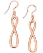 Charter Club Rose Gold-tone Infinity Loop Drop Earrings, Only At Macy's