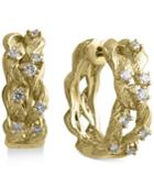 D'oro By Effy Diamond Hoop Earrings (3/8 Ct. T.w.) In 14k Gold