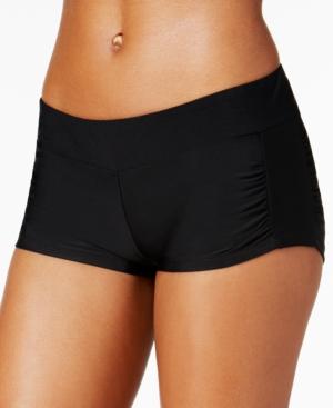 Hula Honey Ruched-side Swim Shorts Women's Swimsuit
