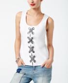 Inc International Concepts Lace-up Tank Top, Created For Macy's