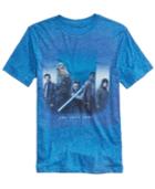 Hybrid Men's Group Fade Blue Graphic-print T-shirt