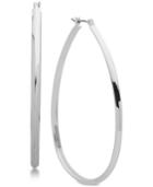 Nine West Teardrop 1-5/8 Hoop Earrings