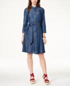 Tommy Hilfiger 3/4-sleeve Chambray Shirtdress