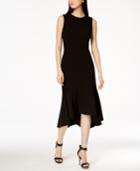 Calvin Klein High-low Scuba Crepe Midi Dress