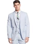 Bar Iii Blue And White Mini-cord Jacket