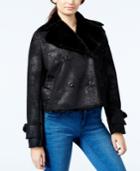 Jessica Simpson Milo Faux-shearling Cropped Jacket, Only At Macy's