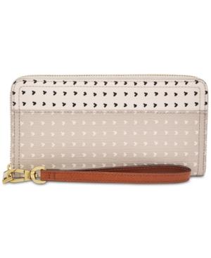 Fossil Logan Zip-around Printed Wallet