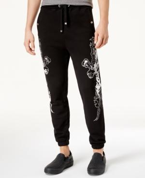 Just Cavalli Men's Dragon-detail Sweatpants