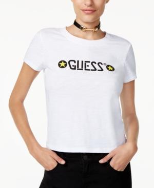 Guess Cotton Stars Logo Graphic T-shirt