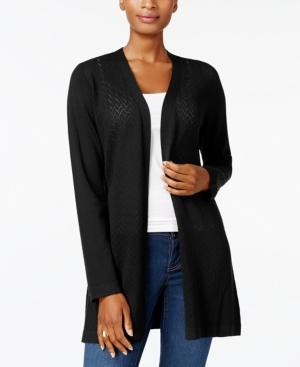 Karen Scott Pointelle Duster Cardigan, Created For Macy's