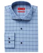 Hugo Men's Slim-fit Micro Check Dress Shirt