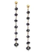 Black Diamond Dangle Drop Earrings In 14k Gold (4 Ct. T.w.)