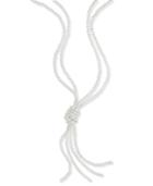 Charter Club Gold-tone Imitation Pearl Knotted Lariat Necklace, Created For Macy's