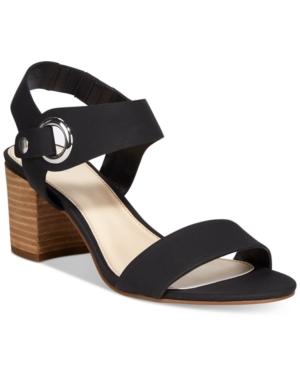 Bar Iii Birdie City Two-piece Block-heel Sandals, Only At Macy's Women's Shoes