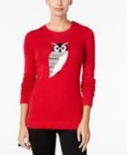 Charter Club Petite Owl Graphic Sweater, Only At Macy's