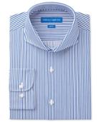 Vince Camuto Men's Slim-fit Blue/white Stripe Dress Shirt