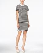 Tommy Hilfiger Striped Collared Sheath Dress