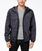 Sean John Men's Camouflage Full-zip Hooded Windbreaker