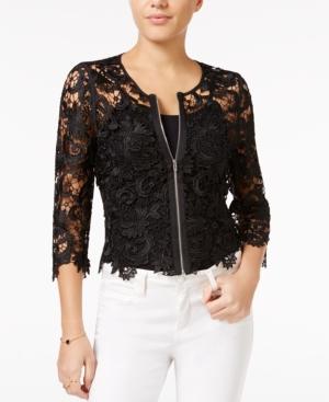 Guess Collena Zip-front Lace Jacket