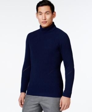 Vince Camuto Ribbed Wool Turtleneck Sweater
