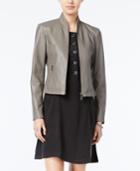 Armani Exchange Faux-leather Zip-front Jacket