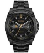 Bulova Men's Special Edition 2017 Grammy Black Stainless Steel Bracelet Watch 46mm 98b295