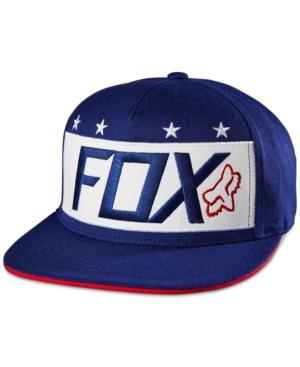 Fox Men's Red, White And True Embroidered-logo Hat