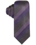 Alfani Men's Textured Surrey Striped Slim Tie, Only At Macy's