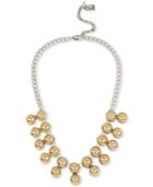 Kenneth Cole New York Two-tone Spherical Ball Statement Necklace