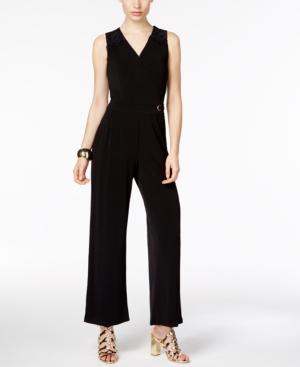 Thalia Sodi Lace-trim Hardware Jumpsuit, Only At Macy's