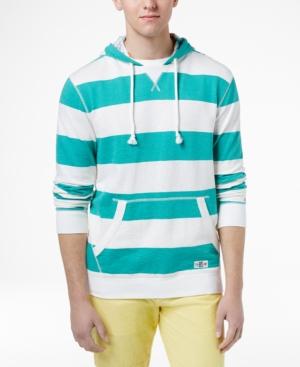 Tommy Hilfiger Men's Striped Cotton Hoodie