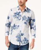 I.n.c. Men's Geometric Floral-print Shirt, Created For Macy's