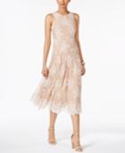 Betsey Johnson Floral-lace Midi Dress