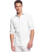 Inc International Concepts Men's Work Striped Shirt, Only At Macy's