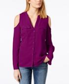 I.n.c. Cold-shoulder Blouse, Created For Macy's