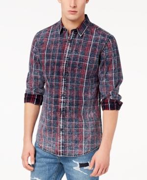 American Rag Men's Faded Luke Plaid Shirt, Created For Macy's