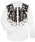 Sean John Men's Metallic Graphic-print Shirt