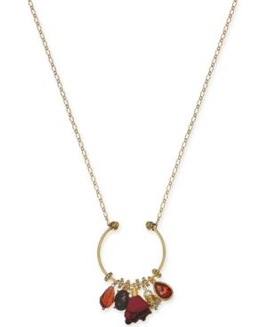 I.n.c. Gold-tone Multi-charm Pendant Necklace, 28 + 3 Extender, Created For Macy's