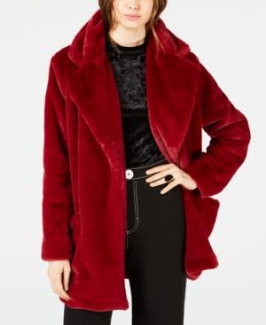 Sage The Label Faux Fur Open-front Coat