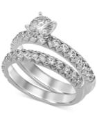Certified Diamond Bridal Set (1-1/2 Ct. T.w.) In 14k White Gold