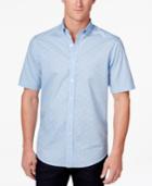 Club Room Men's Micro-geometric Cotton Shirt, Only At Macy's