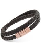 Emporio Armani Men's Wrap Leather Bracelet Egs2176