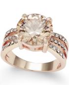 Charter Club Gold-tone Pave And Yellow Crystal Ring, Only At Macy's