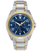 Citizen Eco-drive Men's Calendrier Two-tone Stainless Steel Bracelet Watch 44mm Bu2064-58l, A Macy's Exclusive Style