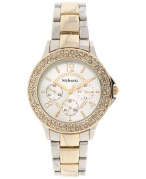Style & Co. Watch, Women's Two-tone Bracelet 36mm Sy025sg