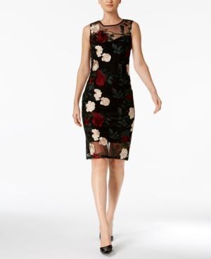 Calvin Klein Embroidered Mesh Dress