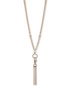 Dkny Gold-tone Long Tassel Pendant Necklace, Created For Macy's